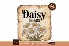 Daisy seeds floral illustration flowers nature Product Image 1