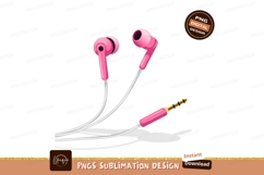 Pink earbuds audio accessory technology Product Image 1