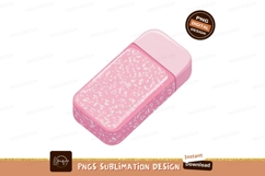 Pink textured eraser stationery school Product Image 1