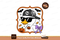 Halloween duck pumpkin bow hat image Product Image 1