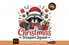 Raccoon Christmas Hat Scarf Gifts image Product Image 1
