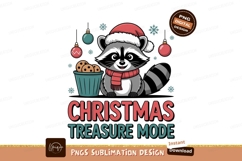 Festive raccoon with cookies and ornaments christmas Product Image 1