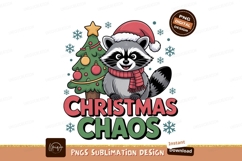 Raccoon festive holiday character christmas tree Product Image 1