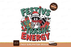 Raccoon festive trash energy christmas candy Product Image 1