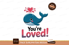 Blue whale heart spray loved image Product Image 1