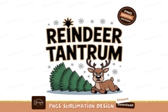 Angry reindeer upset Christmas tree image Product Image 1