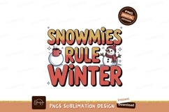 Snowmen rule winter chocolate Product Image 1