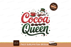 Hot cocoa queen festive snowman holiday Product Image 1