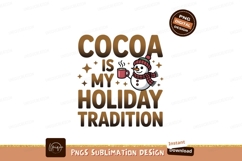 Cocoa holiday tradition snowman mug image Product Image 1