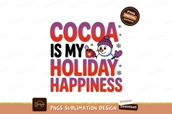 Snowman cocoa holiday happiness winter Product Image 1