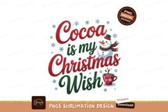Cocoa Christmas Wish Snowman Hot Drink image Product Image 1