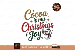 Cocoa Christmas Joy Snowman holiday Product Image 1