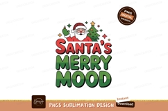 Santa Merry Mood christmas tree Product Image 1