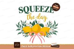 Squeeze The Day Lemon Floral Graphic Product Image 1