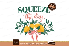 Squeeze The Day Lemon Vector Illustration Product Image 1