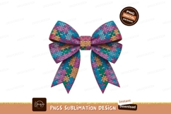 Colorful Puzzle Ribbon Gift Graphic Element Product Image 1
