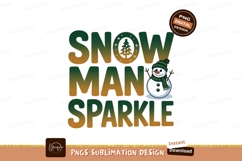 Snowman sparkle festive design winter holiday Product Image 1