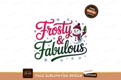 Frosty fabulous snowman festive winter holiday Product Image 1