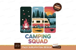 Camping Squad Adventure With A Retro Van Product Image 1