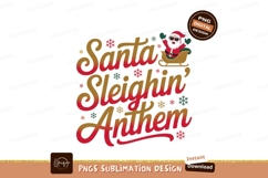 Santa sleighing anthem christmas holiday Product Image 1