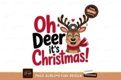 Cheerful reindeer festive holiday greeting christmas Product Image 1