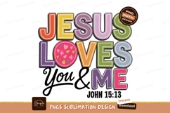 Jesus Loves You And Me Design Product Image 1