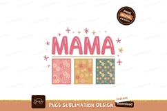 Floral Mama Design For Sublimation Png Product Image 1