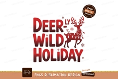 Deer Wild Holiday Red lights Product Image 1
