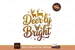 Deerly bright festive text holiday Product Image 1