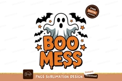 Ghost bats stars orange text image Product Image 1