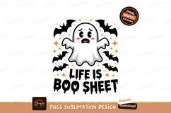 Ghost Boo Sheet Halloween Design orange Product Image 1