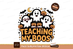 Ghosts pumpkins teaching boo halloween Product Image 1