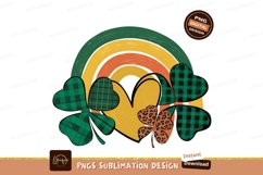 St Patricks Day Rainbow Sublimation Png Product Image 1
