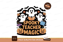 Spooky teacher magic Halloween design pumpkin Product Image 1