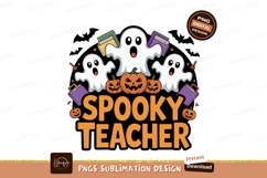 Ghosts pumpkins books bats halloween Product Image 1