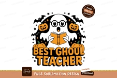 Best ghoul teacher pumpkin book halloween Product Image 1