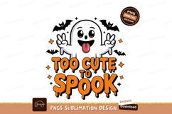 Ghost Tongue Out Spooky Halloween cute Product Image 1