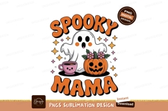 Ghost pumpkin coffee spooky mama image Product Image 1