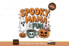 Spooky mama fun ghost pumpkins halloween Product Image 1
