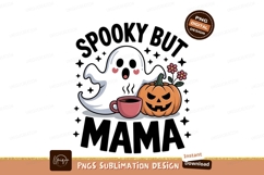 Spooky ghost pumpkin coffee cup pink Product Image 1