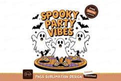 Spooky ghosts party vibes halloween orange Product Image 1