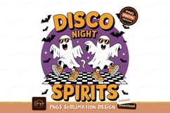 Disco ghosts dancing on checkered floor night spirits Product Image 1
