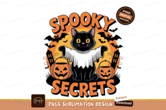 Black cat ghost costume pumpkin buckets image Product Image 1