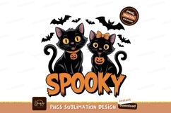 Black cats pumpkin Halloween spooky Product Image 1