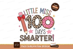 Little Miss One Hundred Days Sublimation Png Product Image 1