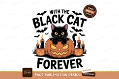 Black cat pumpkin candles Halloween image Product Image 1