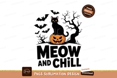 Black cat pumpkin Halloween orange Product Image 1