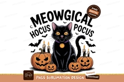Black cat pumpkins candles halloween Product Image 1