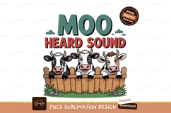 Three cows behind wooden fence grass rocks Product Image 1