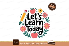 Lets Learn Today Floral Circle Design Product Image 1